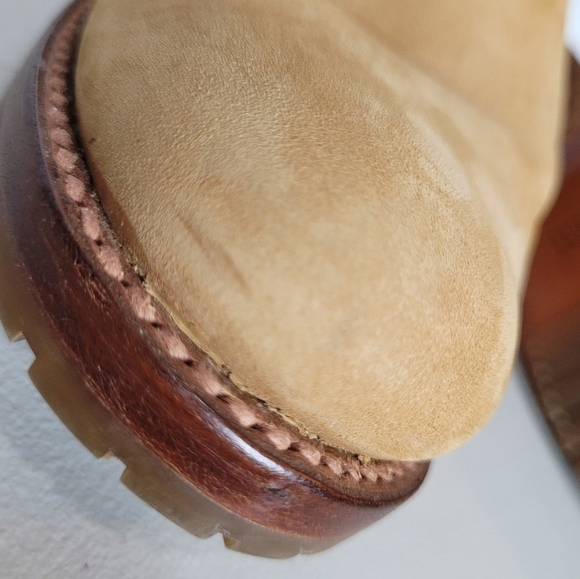 Frye Natalie Double Zip Leather Bootie - Size 7.5 - Picture 15 of 16